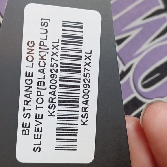 KILLSTAR XXL BLACK LONG BELL SLEEVES CROPPED TOP" BE STRANGE"COLLABORATION - Picture 6 of 12